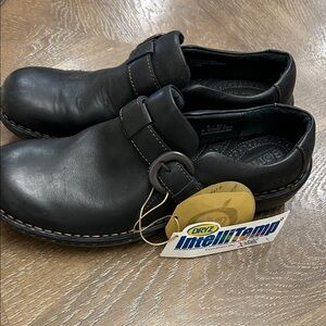 Born Black Leather Loafers